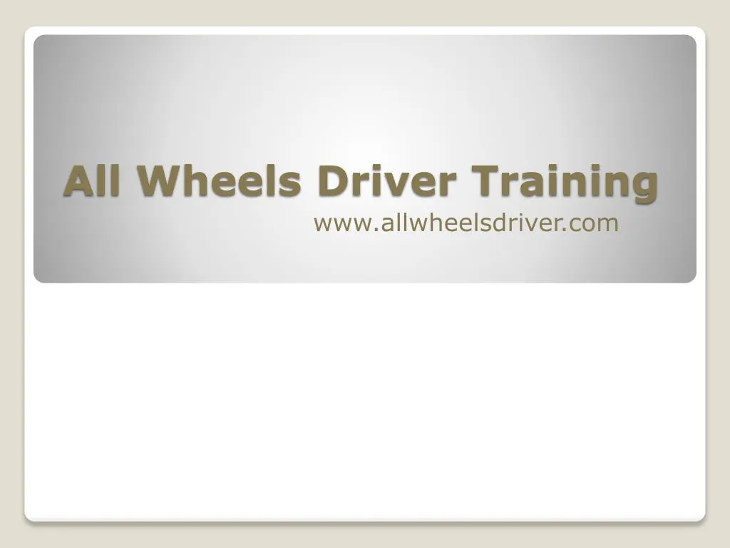 all wheels driver training n.