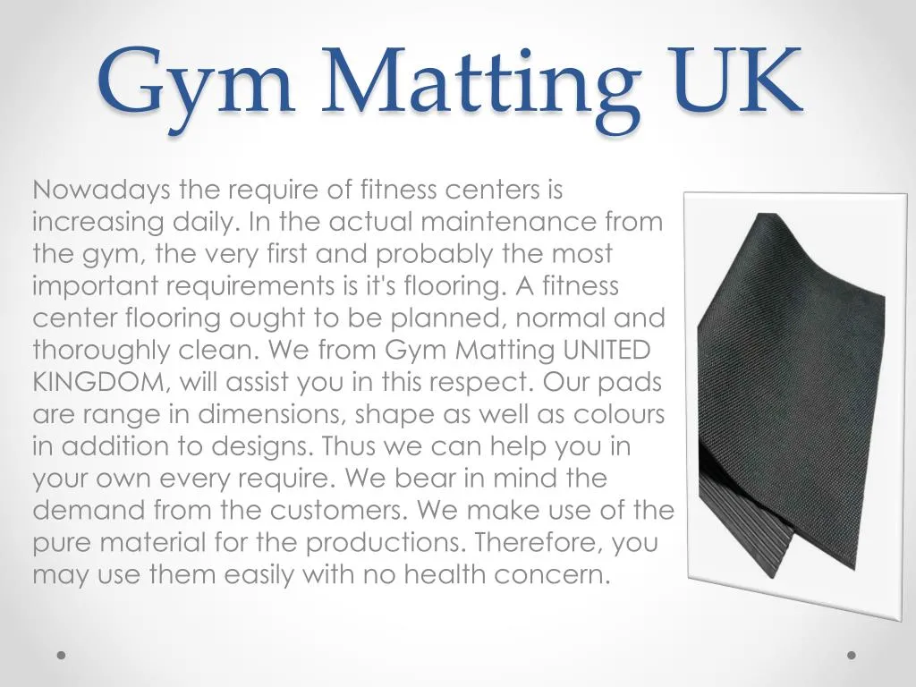 Ppt Gym Matting Uk Powerpoint Presentation Free Download Id