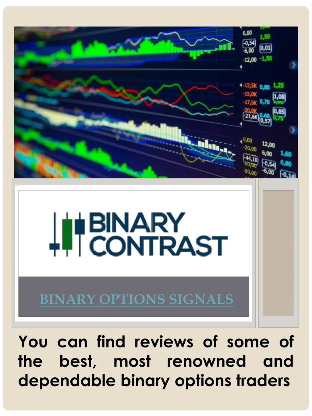 Binary options signal