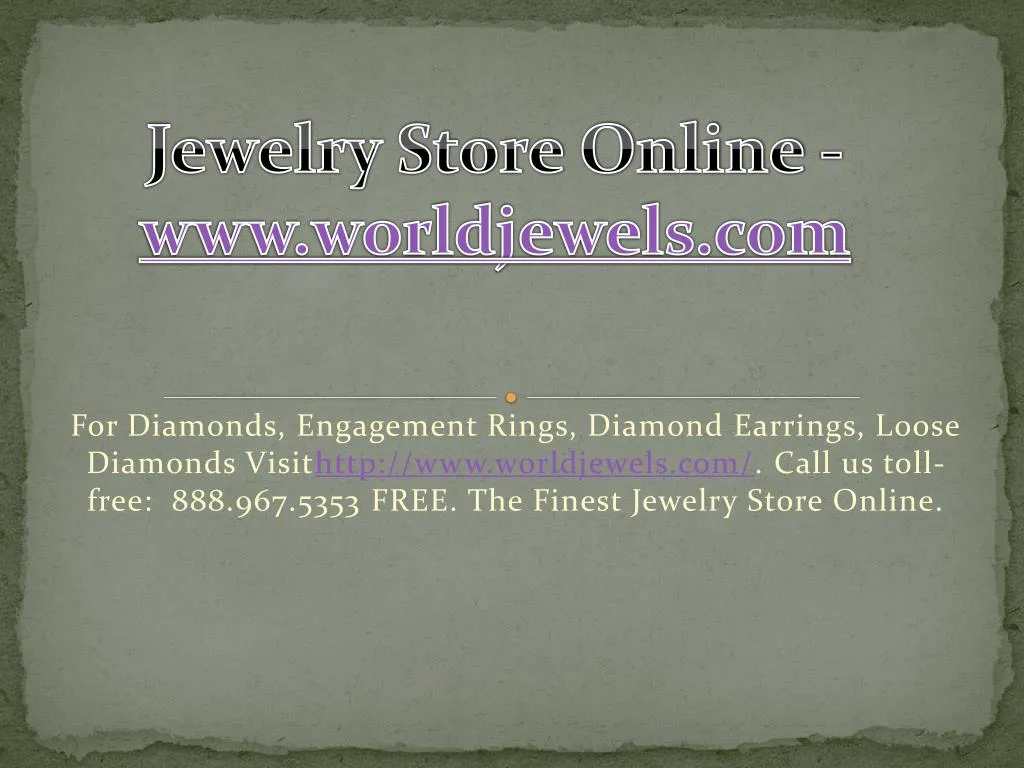 jewelry store online www worldjewels com n.