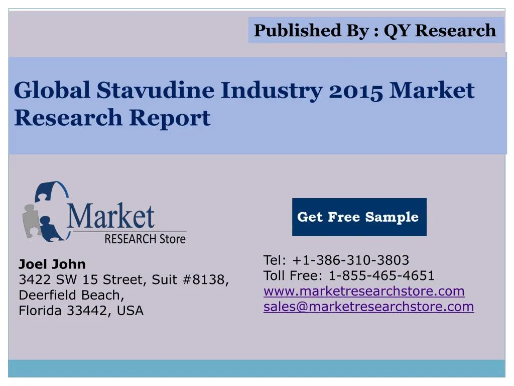 global stavudine industry 2015 market research report n.