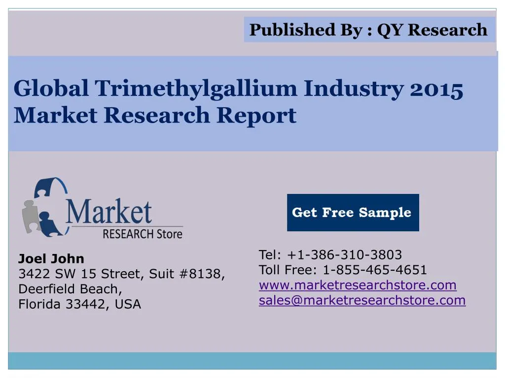 global trimethylgallium industry 2015 market research report n.