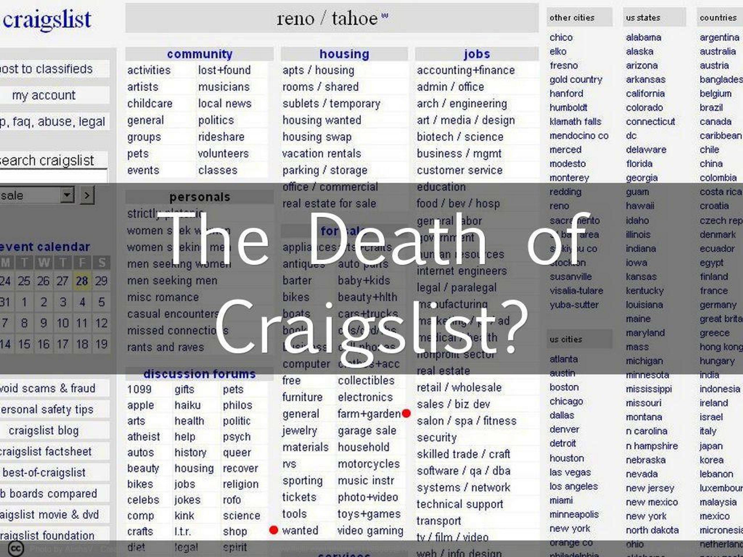 Ppt The Death Of Craigslist Powerpoint Presentation Free