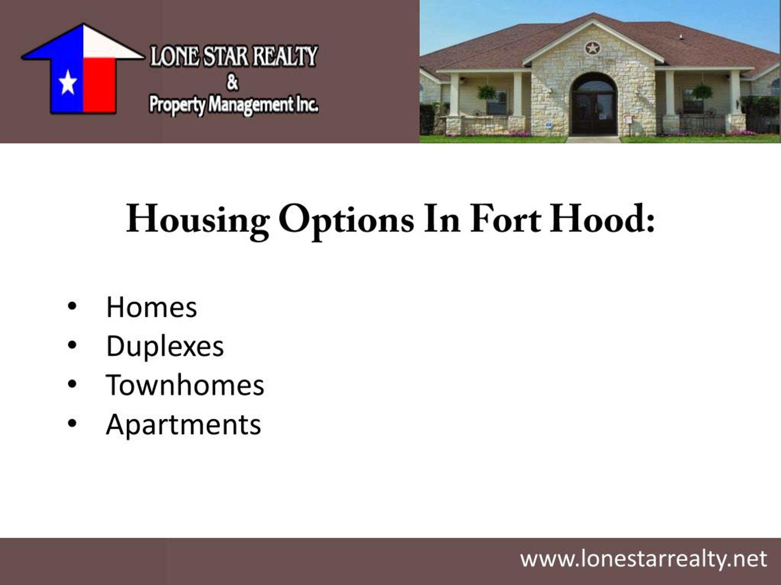 PPT - Fort Hood Housing PowerPoint Presentation, free download - ID:7135265