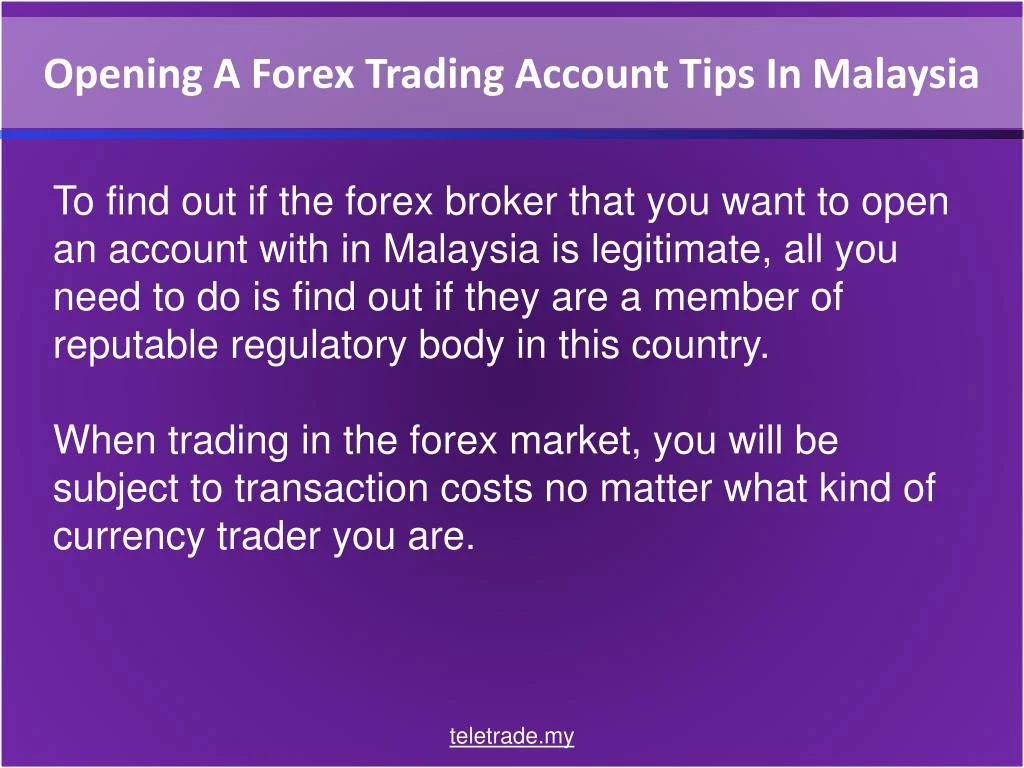 Forex Account Malaysia - 