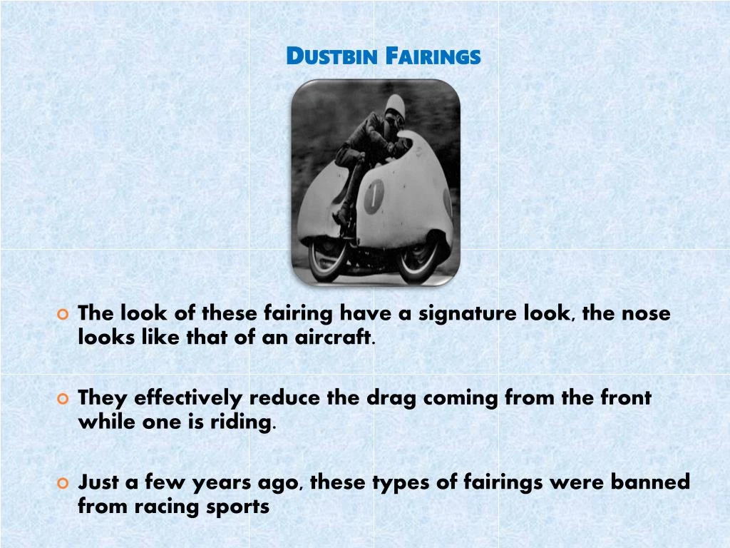 Types Of Motorcycle Fairings Prevalent Today