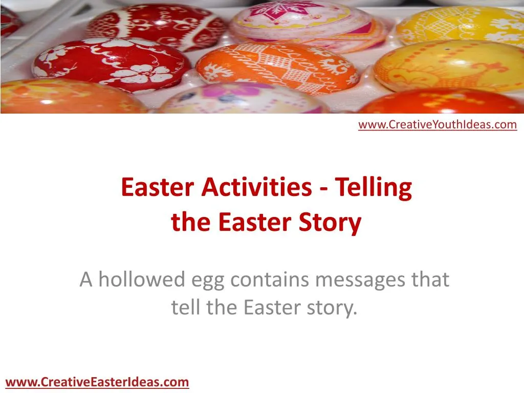 Ppt Easter Activities Telling The Easter Story Powerpoint Presentation Id 7136560