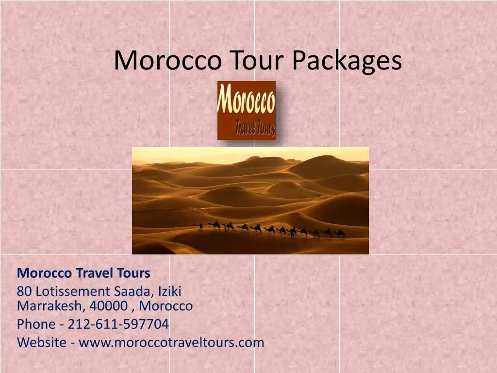 morocco tour packages n.