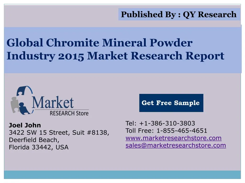global chromite mineral powder industry 2015 market research report n.
