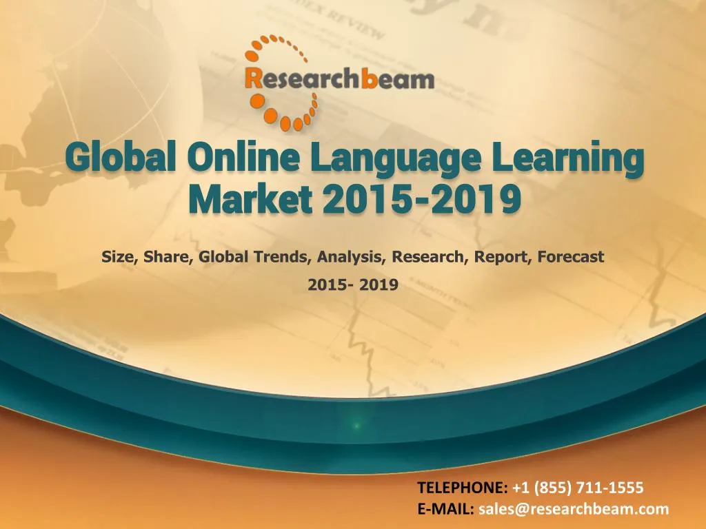 Ppt Global Online Language Learning Market 2015 2019 Powerpoint