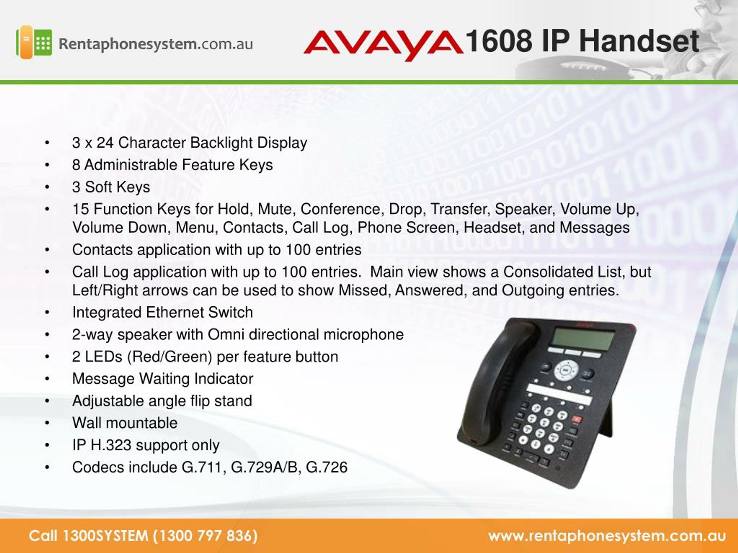 Telefono Avaya Ip Phone 1608i - U$S 120,00 en Mercado Libre