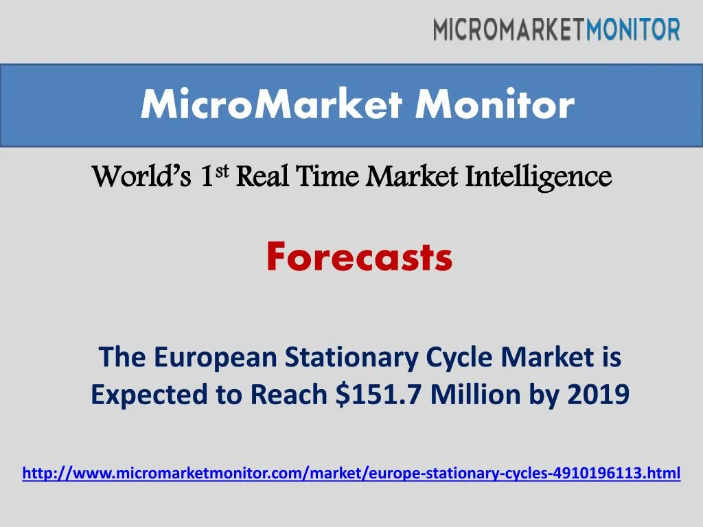 world s 1 st real time market intelligence n.