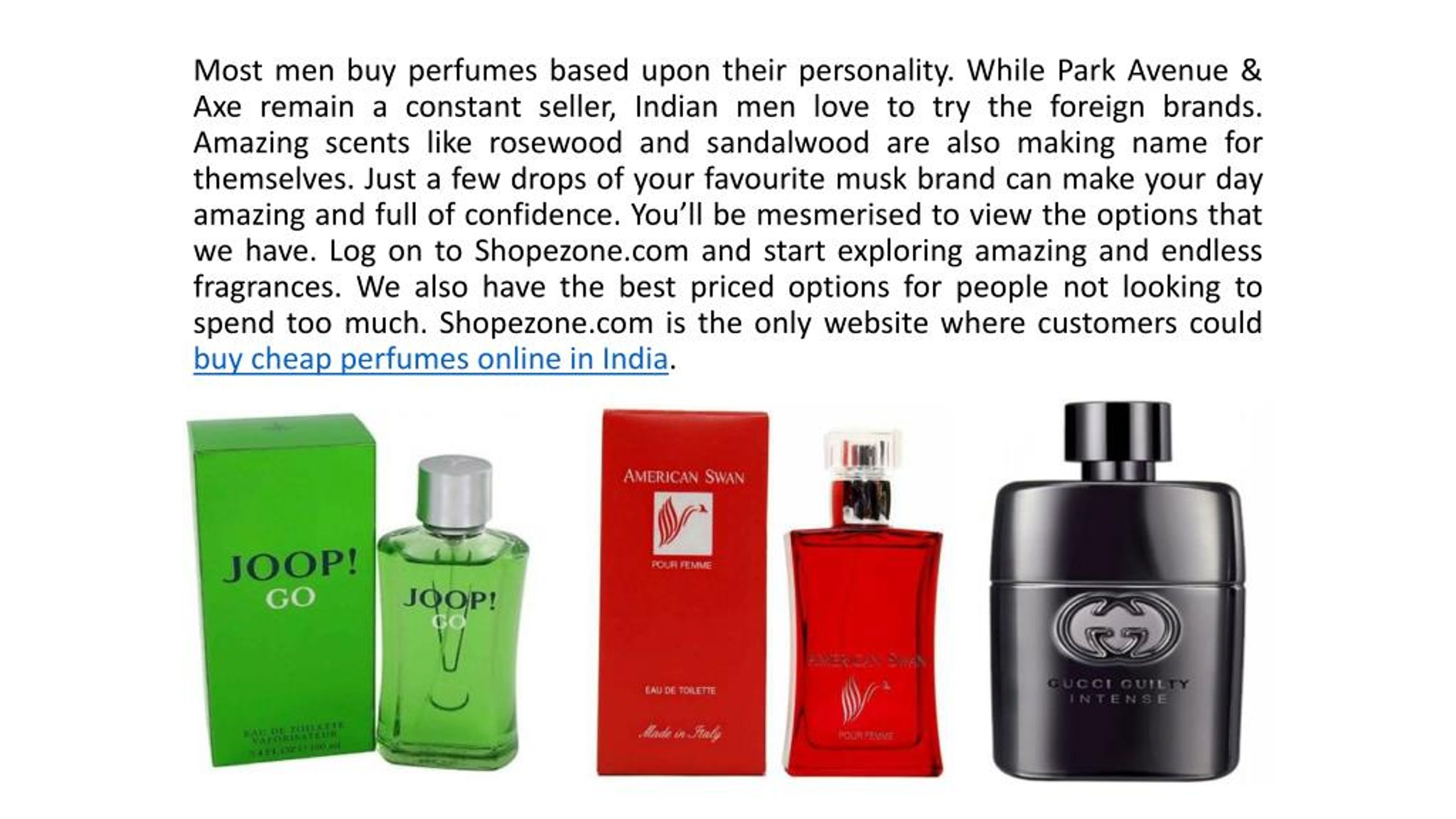 PPT - Buy cheap perfumes online India PowerPoint Presentation, free download - ID:7139536
