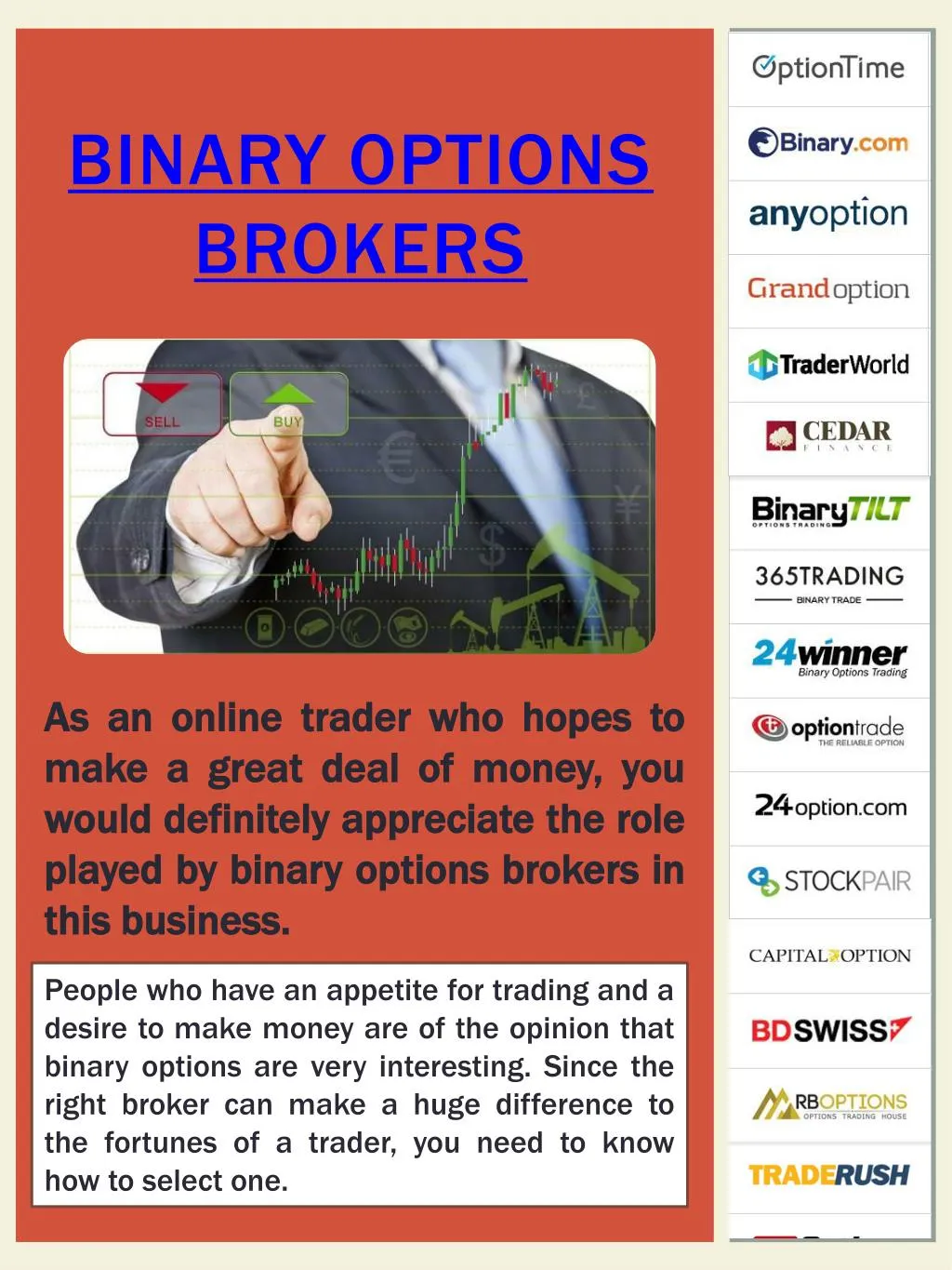 Option brokers usa