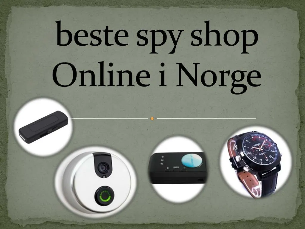 beste spy shop online i norge n.