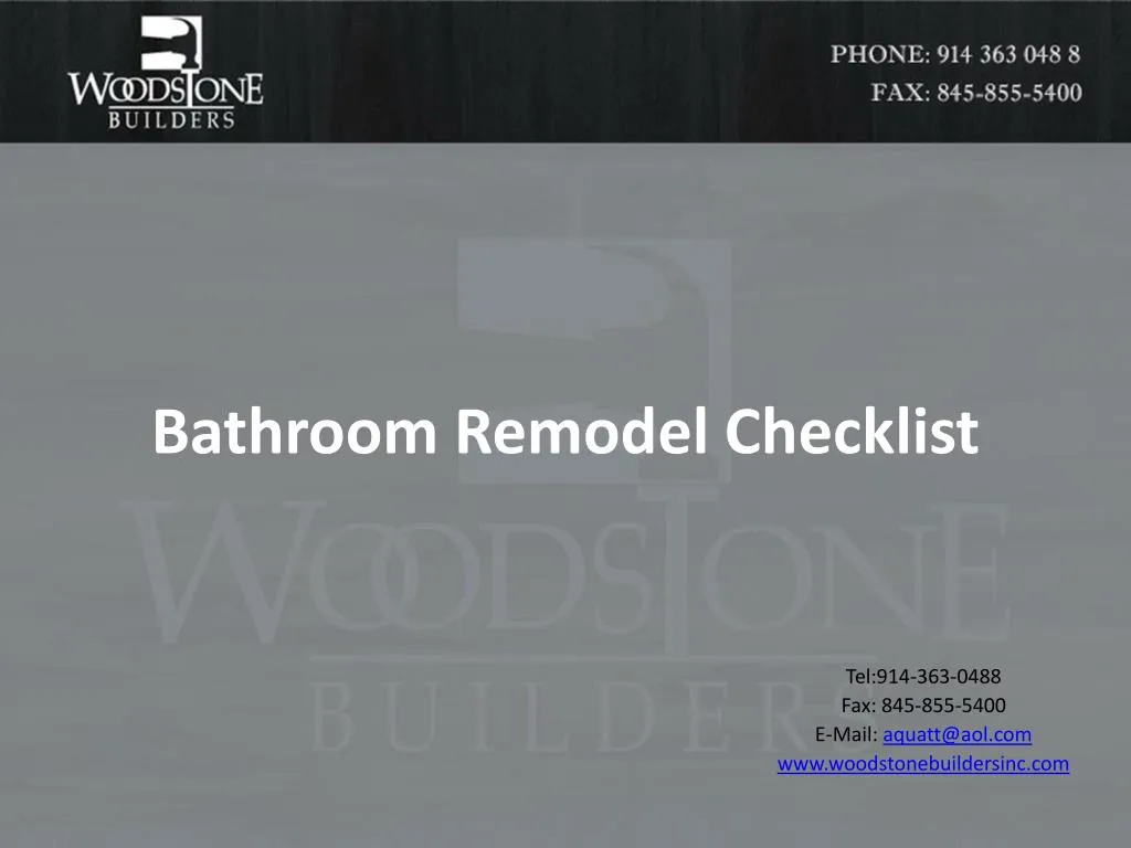 bathroom remodel checklist n.