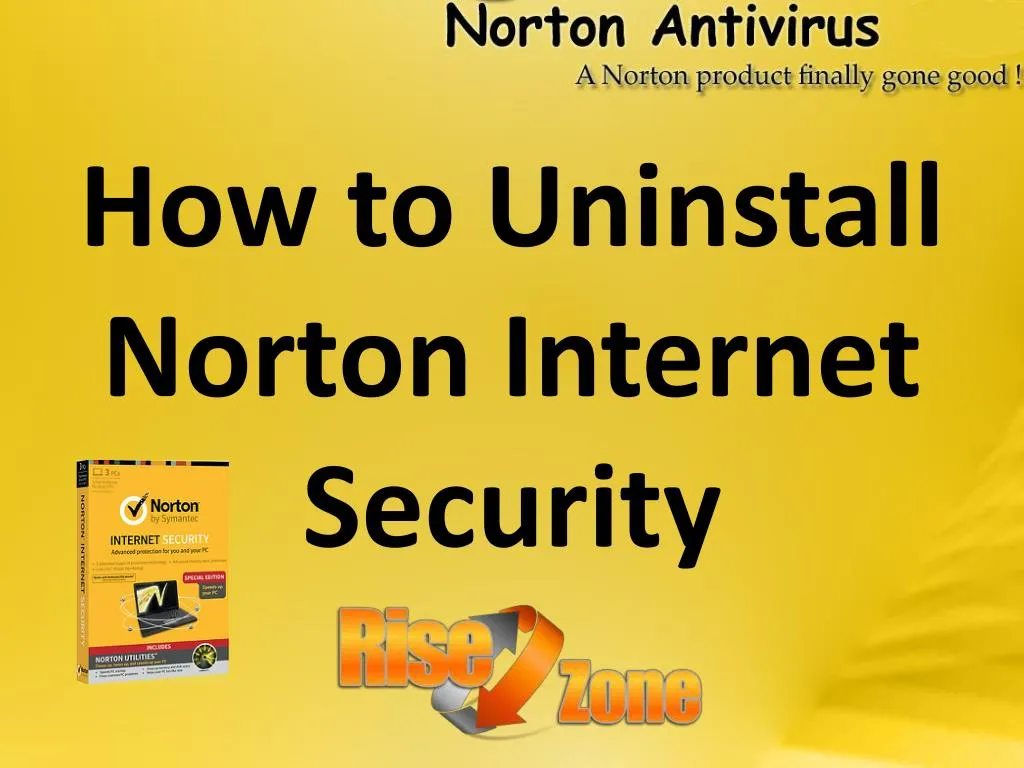 norton internet security uninstall