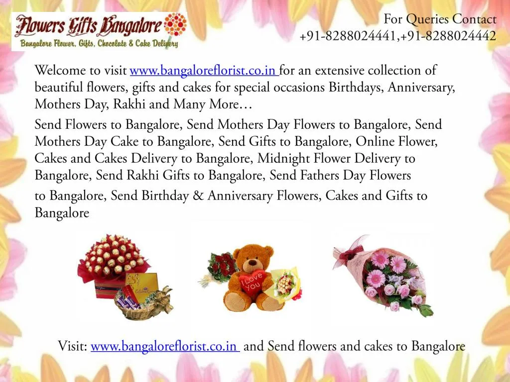 PPT Send Flowers to Bangalore PowerPoint Presentation, free download