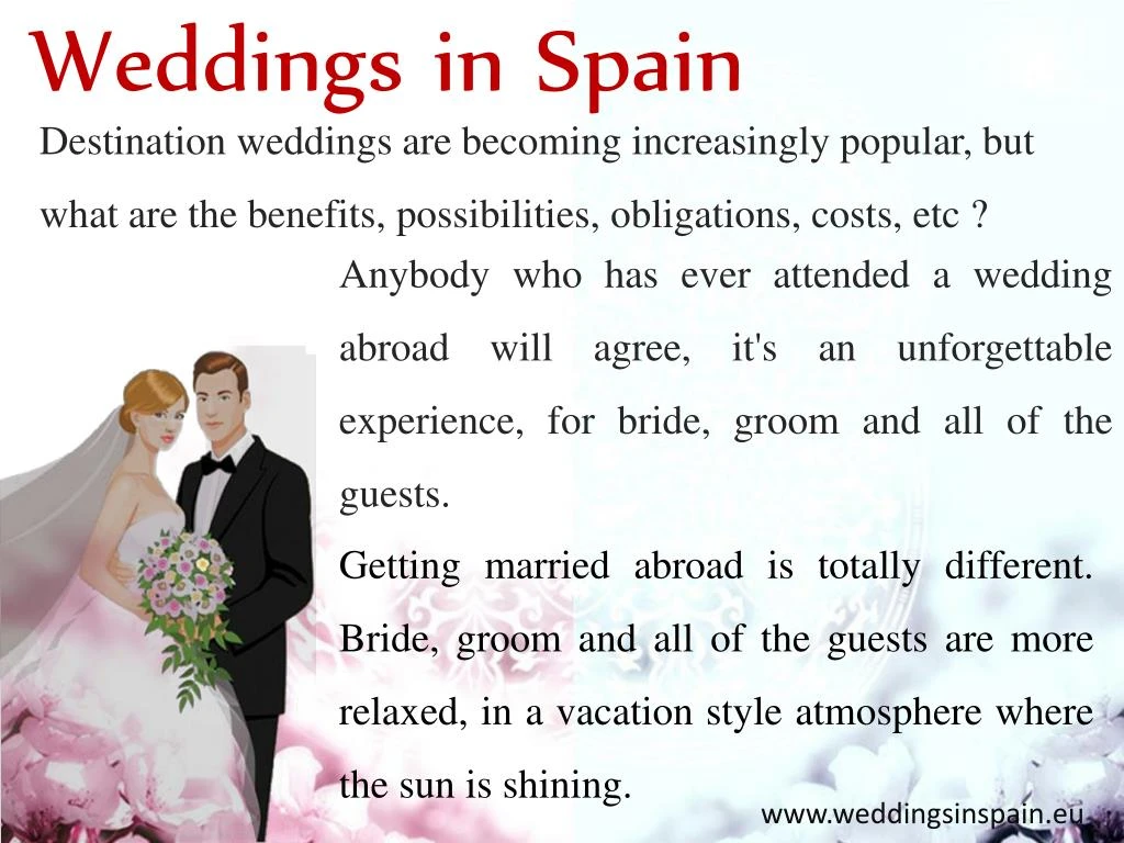 Ppt Planning A Wedding Abroad Wedding Packages Abroad Prices