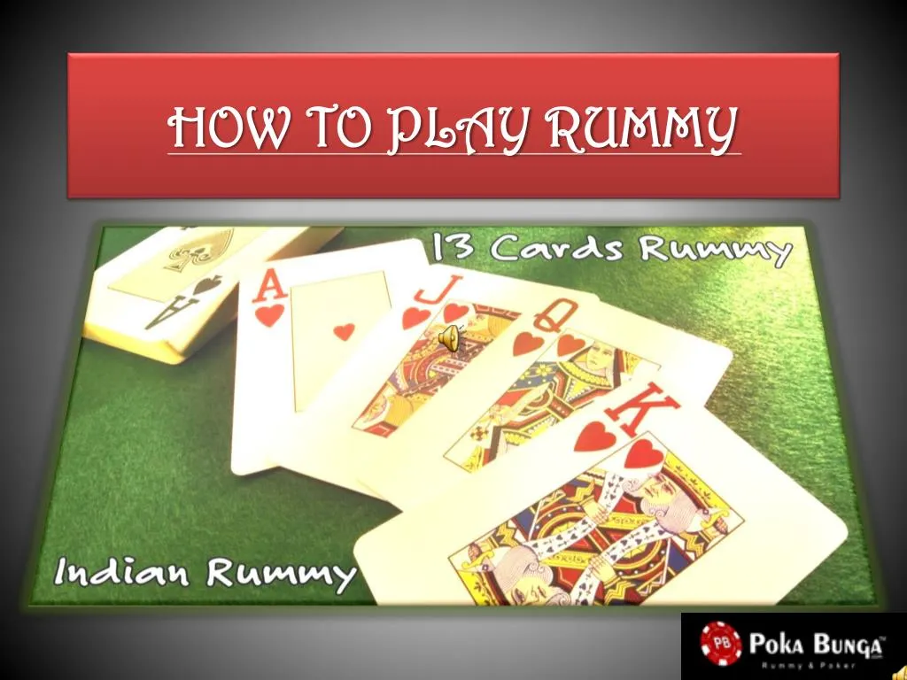 how to play rummy n.