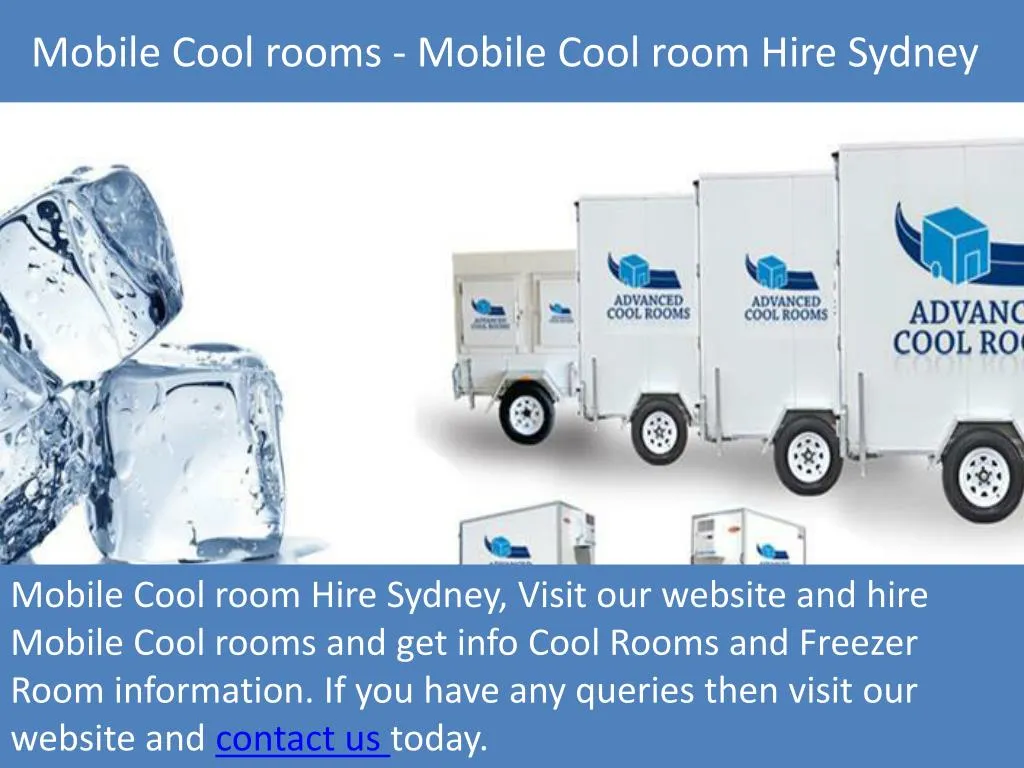 PPT Mobile Coolrooms Mobile Coolroom Hire Sydney PowerPoint