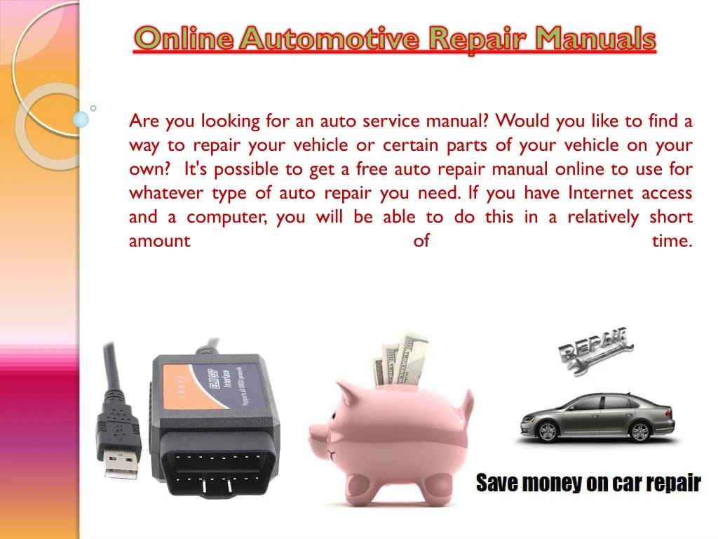 auto repair instructions online free