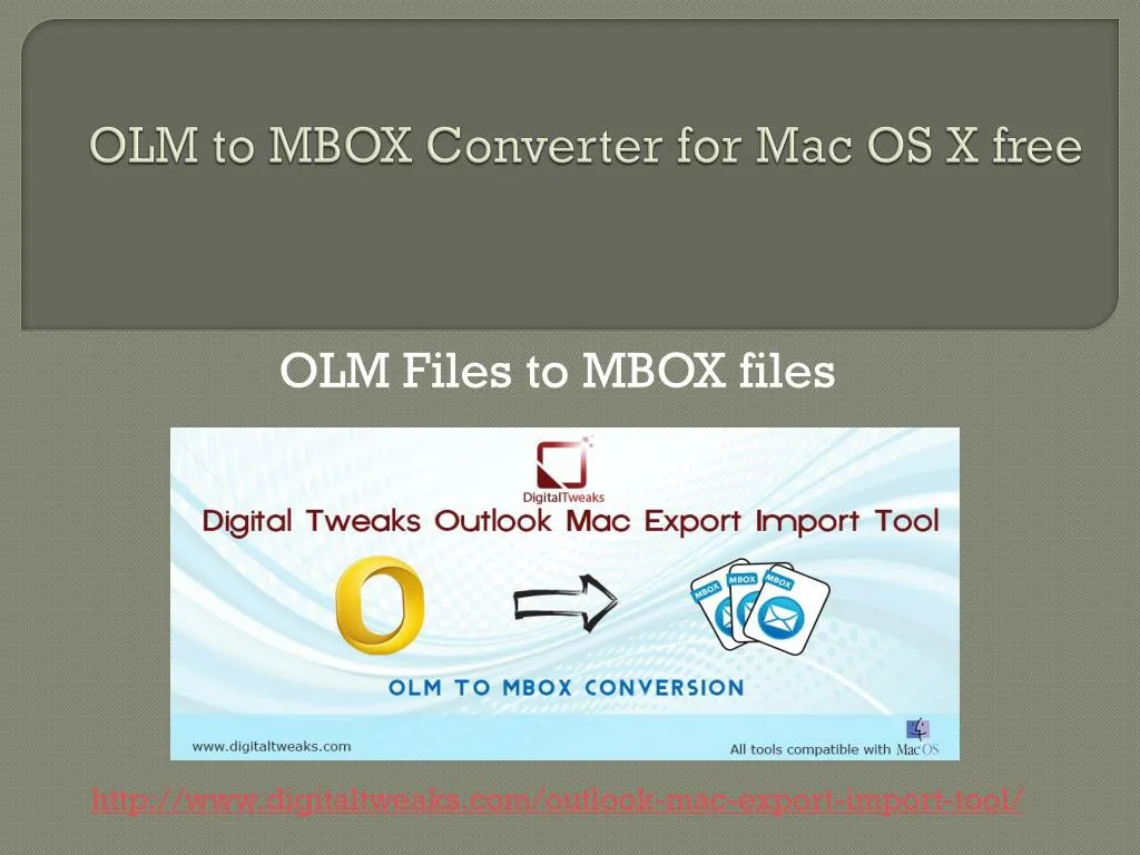 digital tweaks outlook mac export import tool alternative