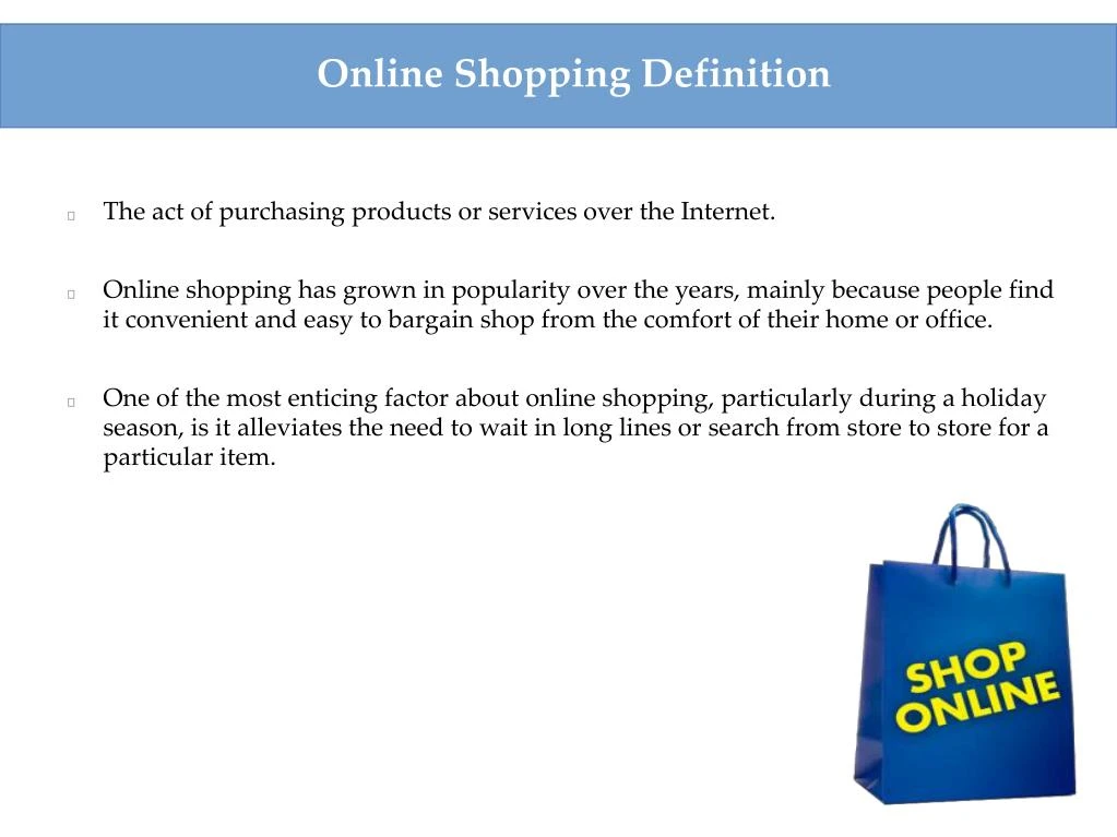 PPT - Some Interesting Statistics And Facts About Online Shopping ...