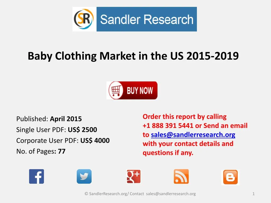 baby clothing market in the us 2015 2019 n.