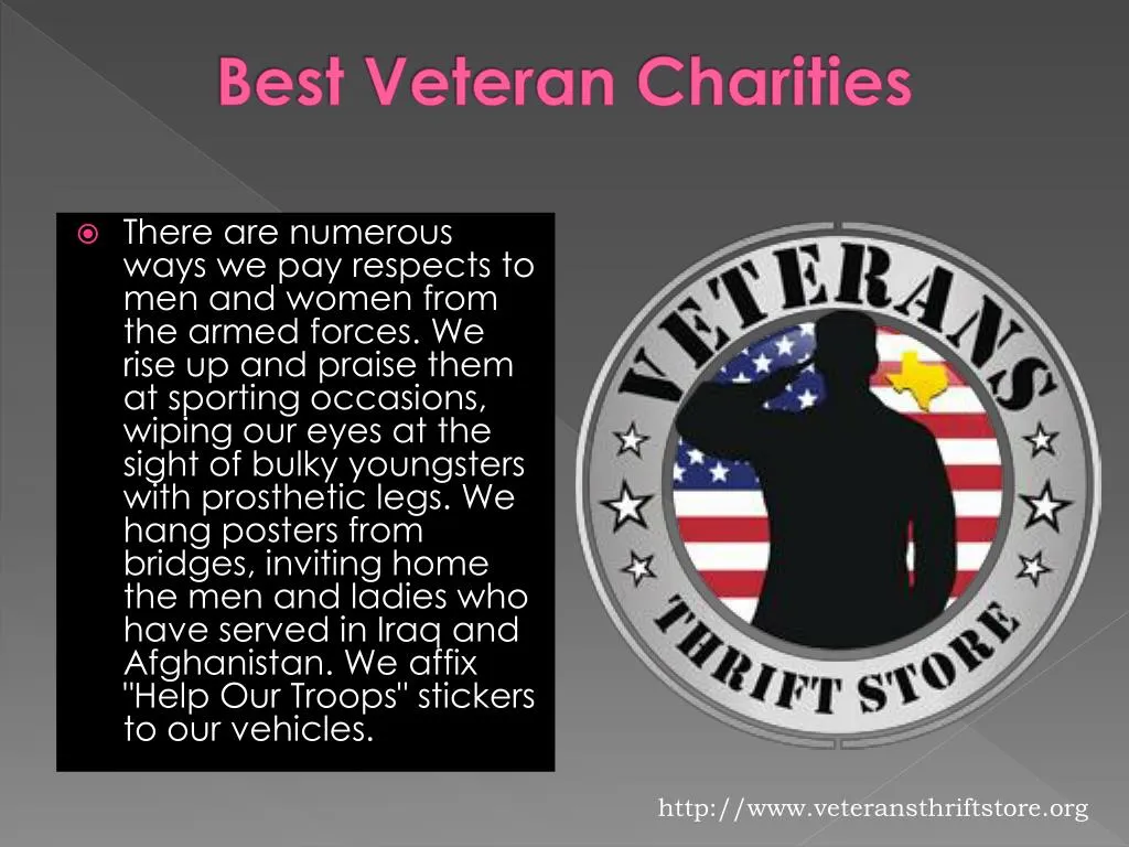 PPT Best Veteran Charities PowerPoint Presentation, free download