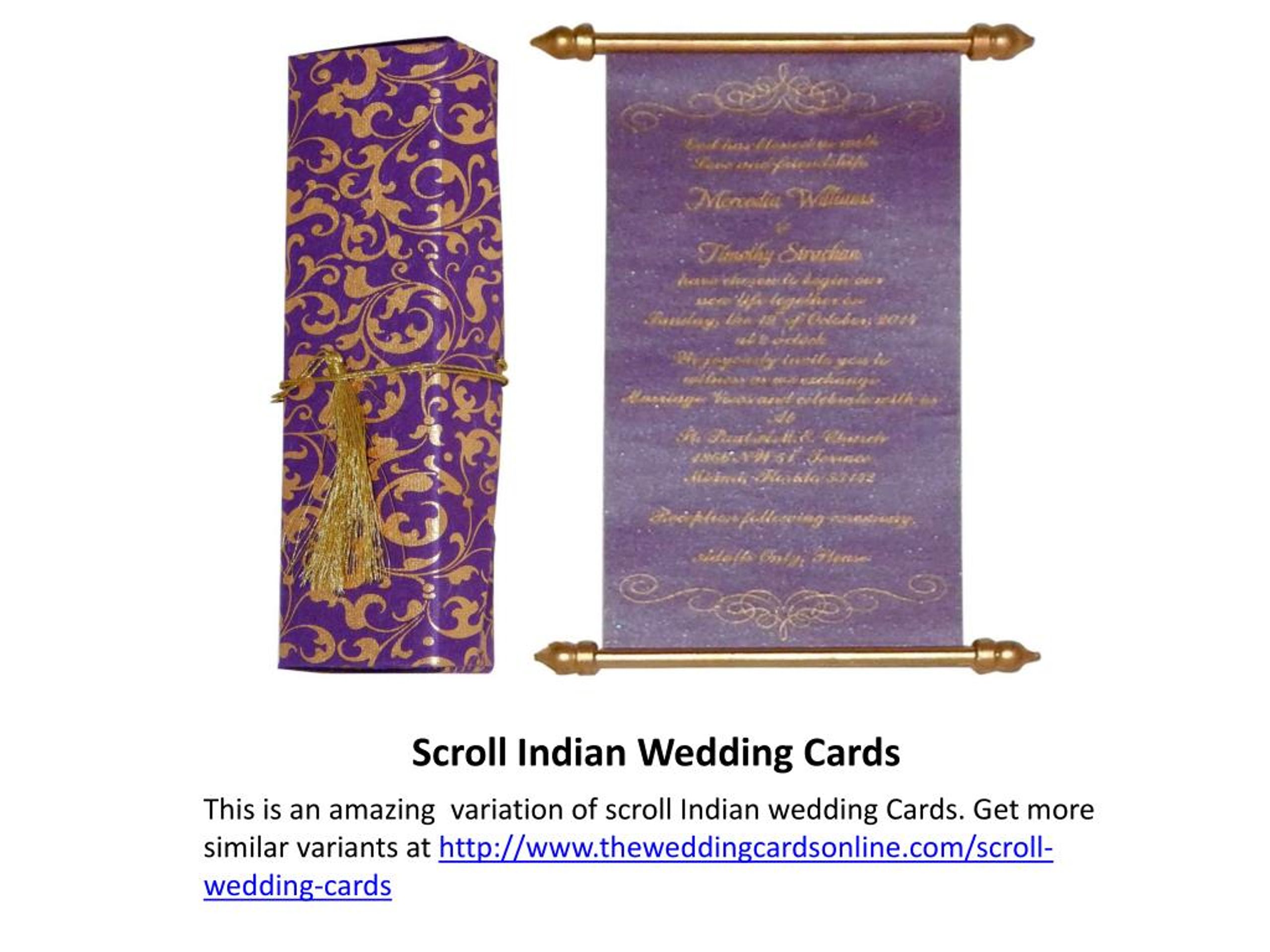 Ppt Indian Wedding Cards Powerpoint Presentation Free Download