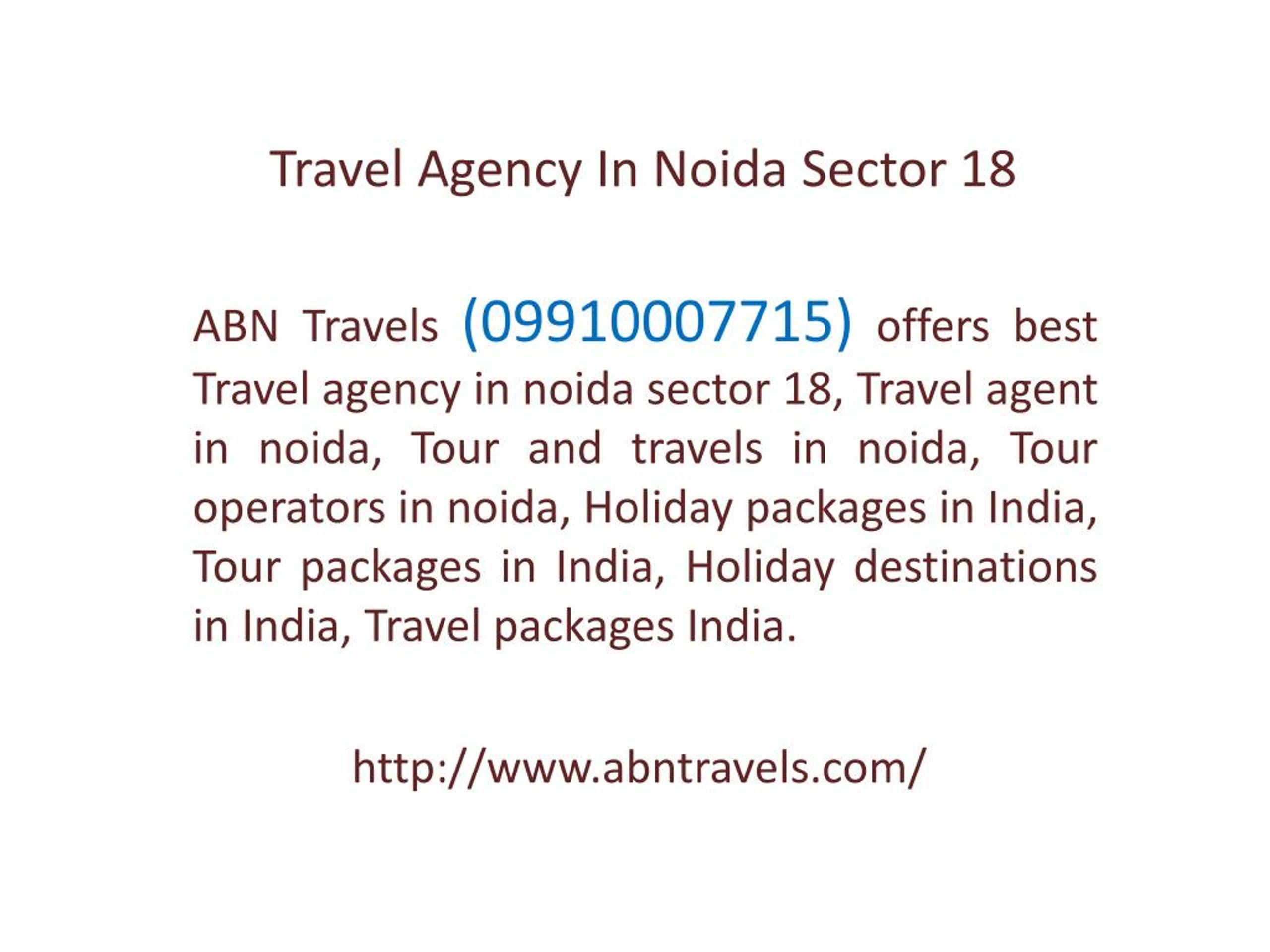 Travel and tourism jobs in noida