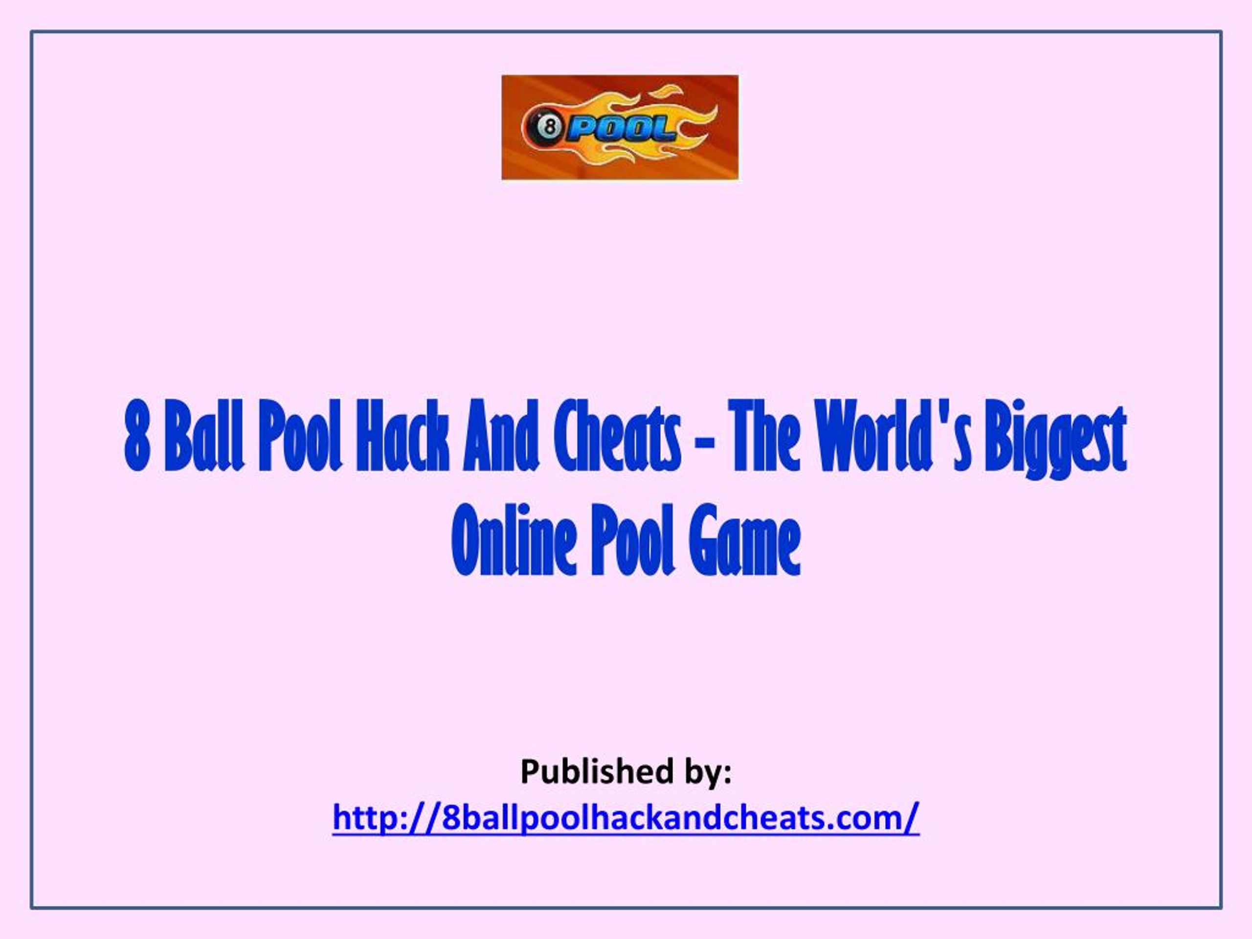 Ppt The World S Biggest Online Pool Game Powerpoint Presentation Free Download Id 7149565