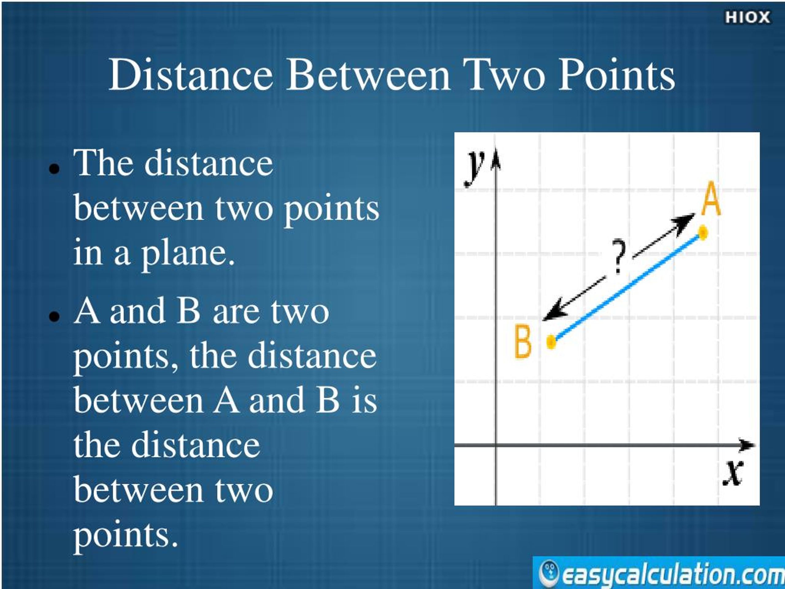 PPT Distance Between Two Points PowerPoint Presentation Free Download ID 7150317