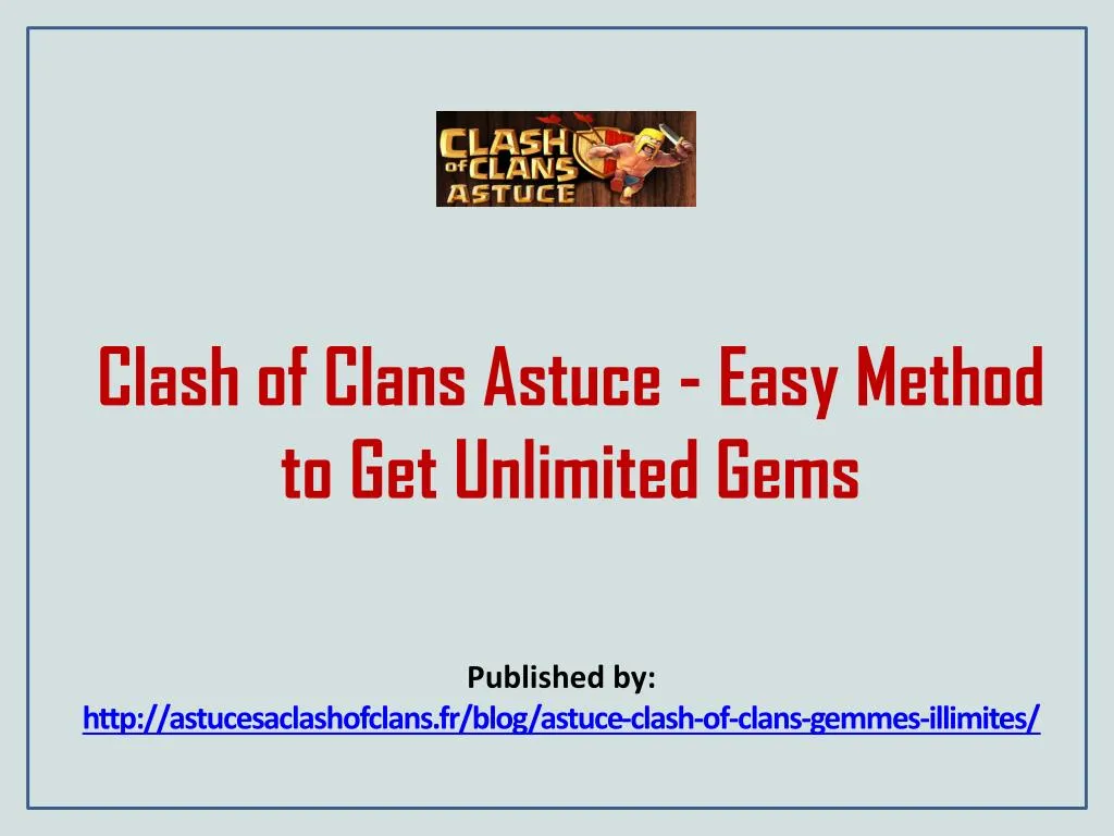 clash of clans astuce easy method to get unlimited gems n.