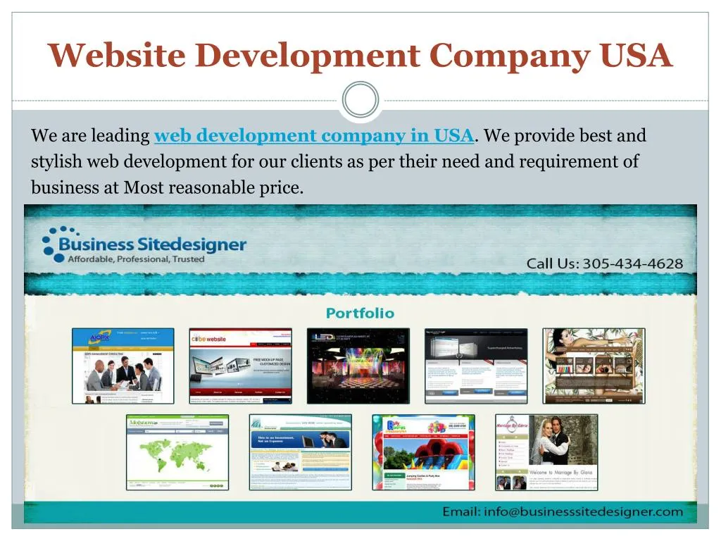 PPT Website Development Company USA & web design company