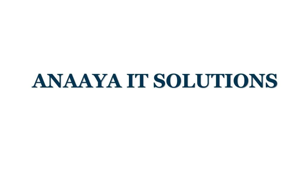 anaaya it solutions n.