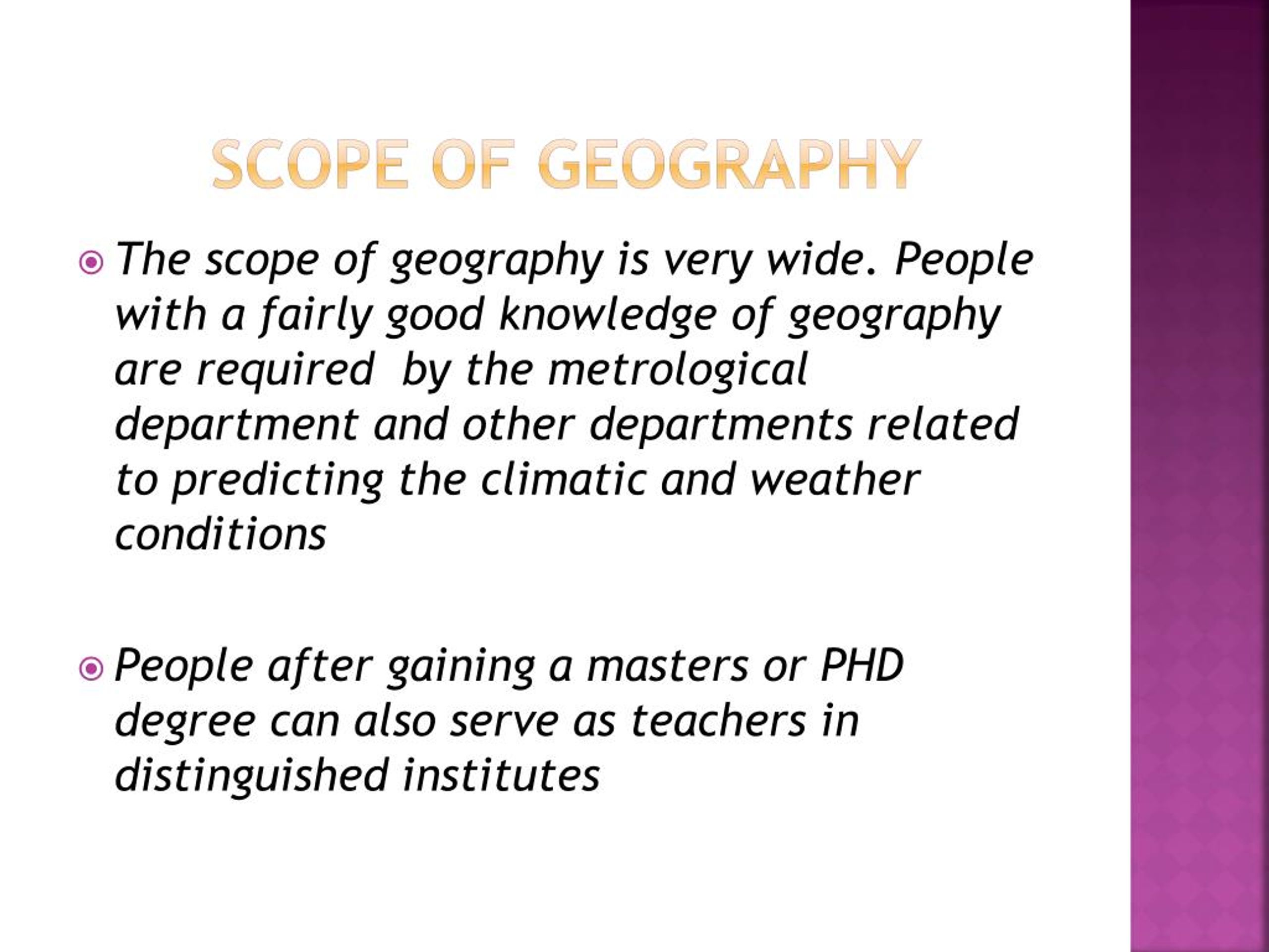 phd in geography scope