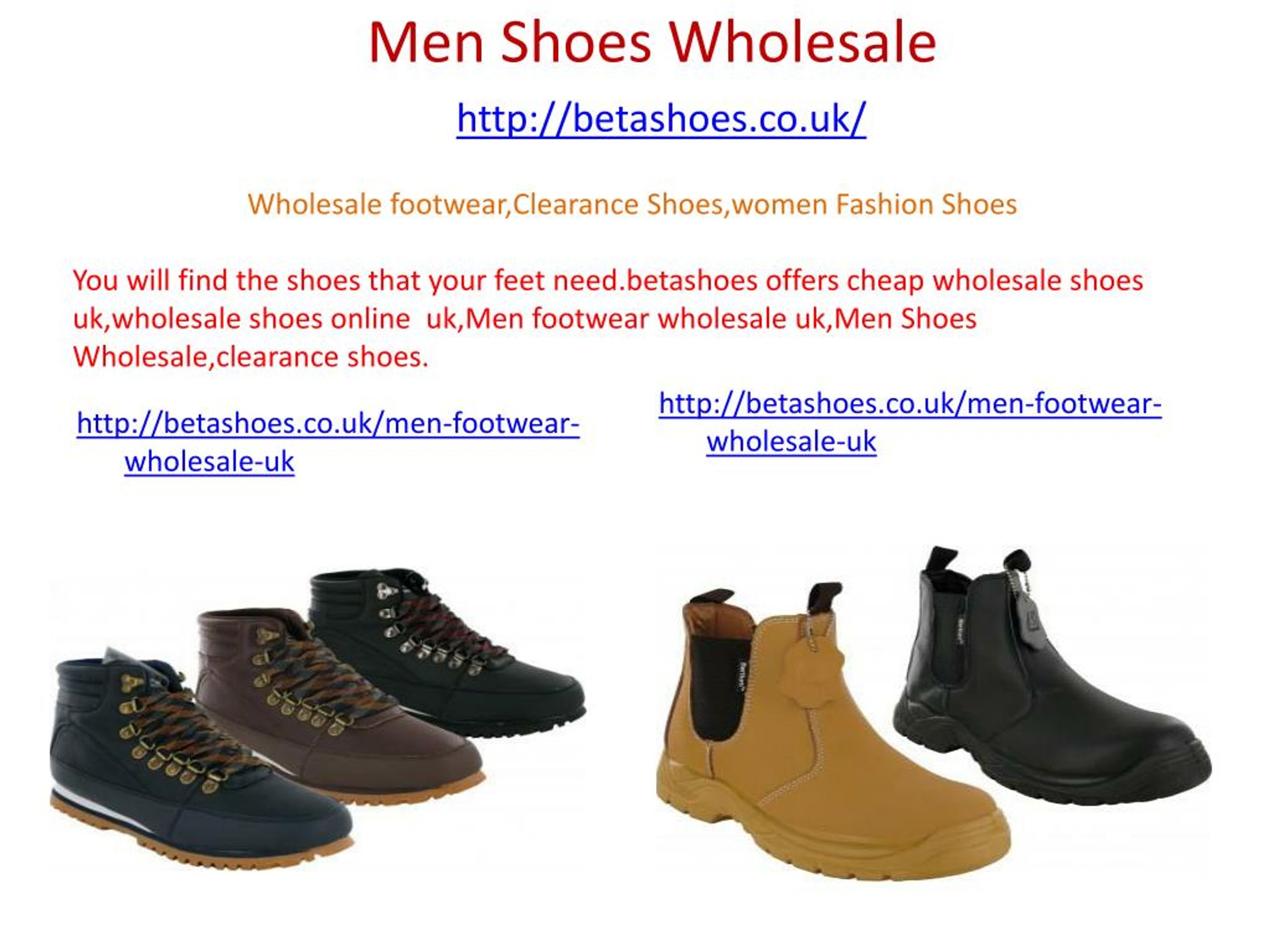 wholesale footwear online