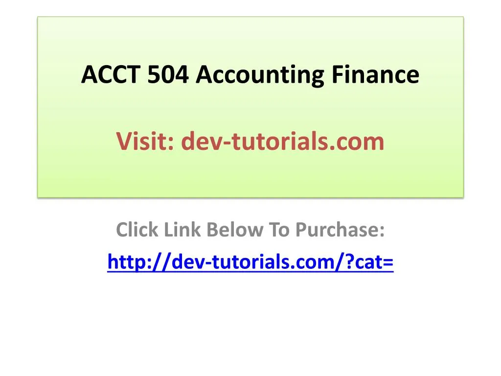 Essay fi 504 accounting and finance managerial use picture