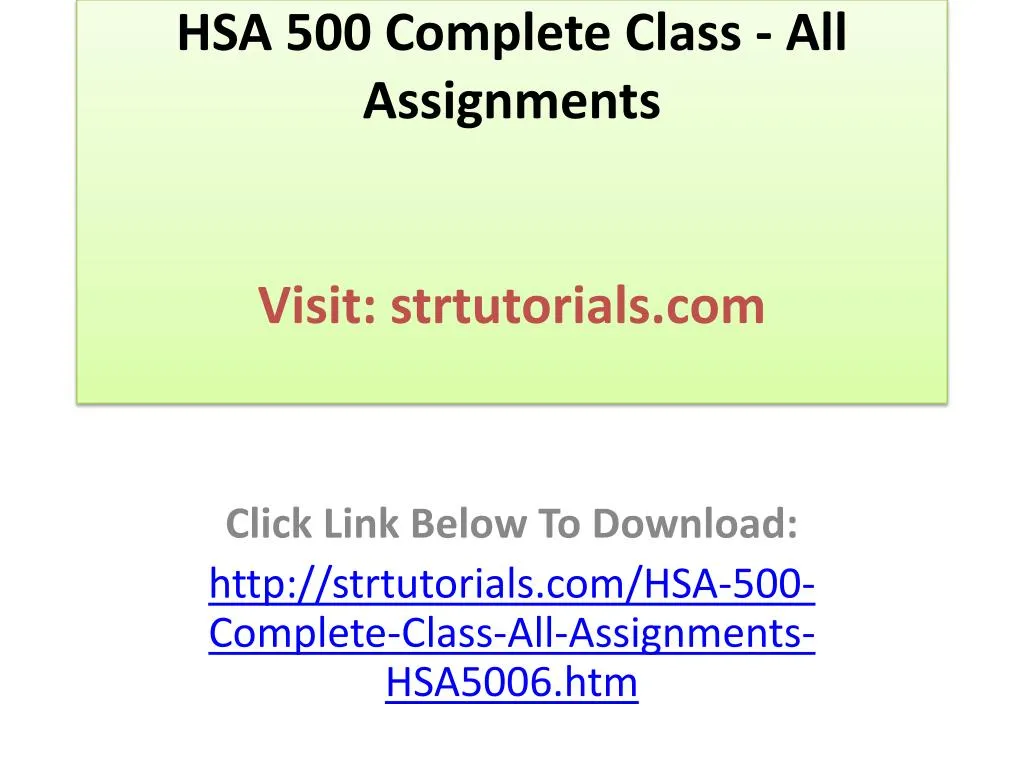 Hsa 500 complete class all assignments essay 03 image