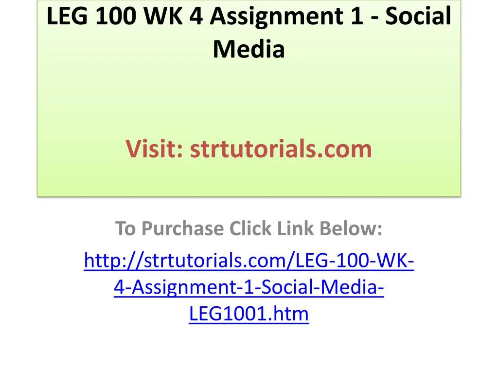 leg 100 social media Leg 100 quiz 1 week 3 leg 100 quiz 2 leg 500 assignment 1: omm 615 week 5 assignment social media. leg 100 social media Leg 100 quiz 1 week 3 leg 100 quiz 2 leg 500 assignment 1: omm 615 week 5 assignment social media.