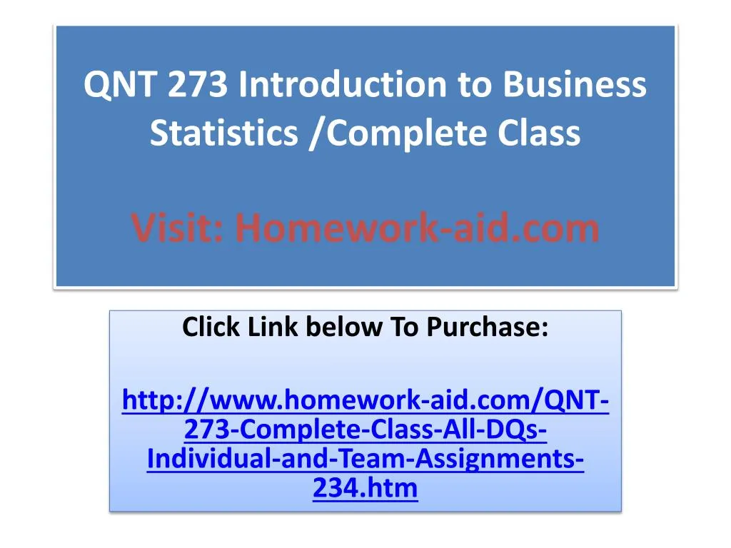 introduction to business statistics pdf