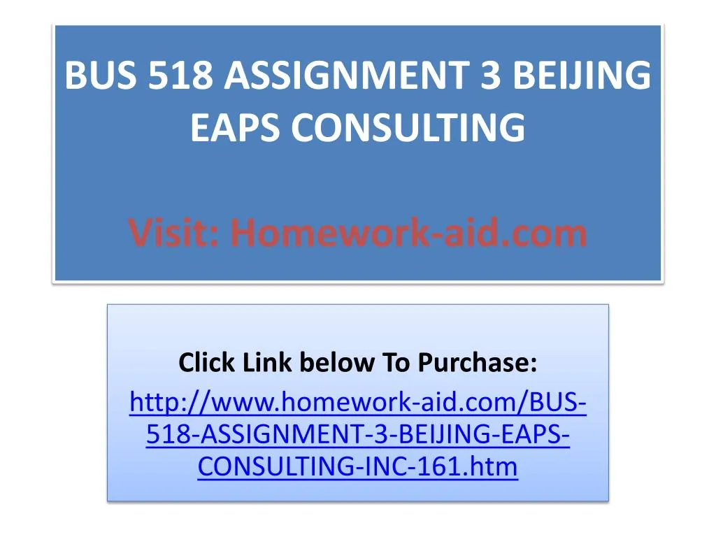 Beijing Eaps Consulting Inc