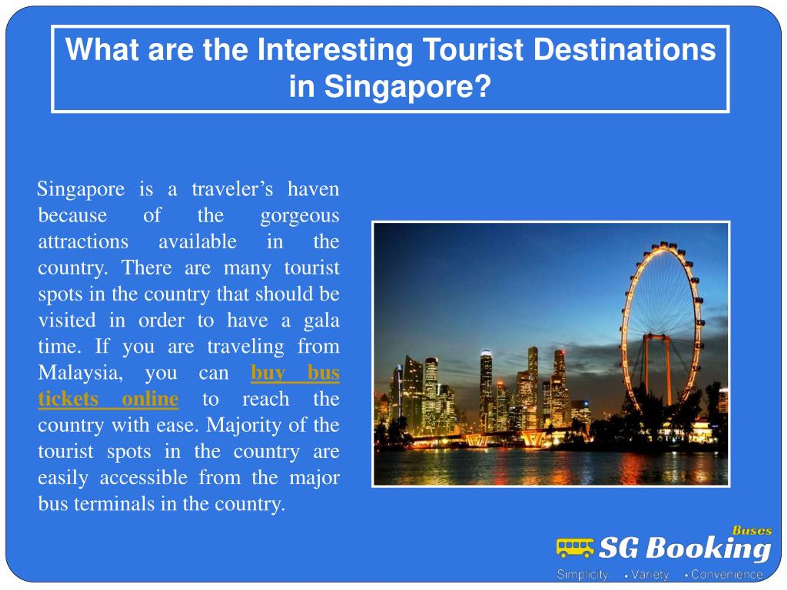 PPT - What are the interesting tourist destinations in Singapore