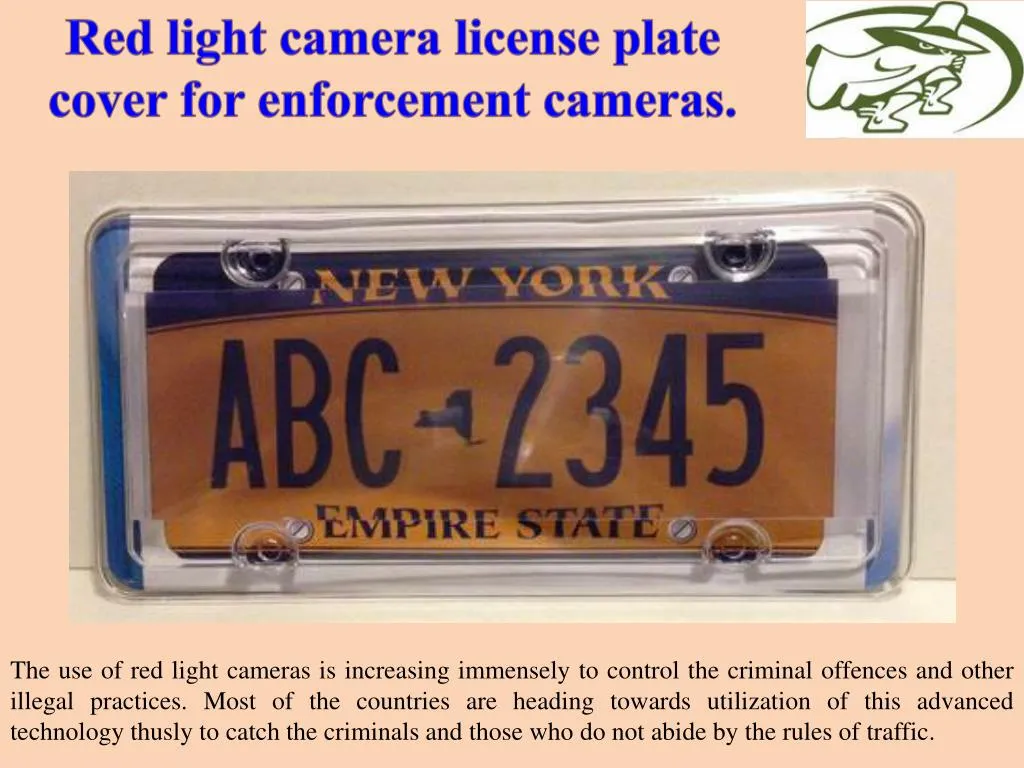 PPT Red light camera license plate cover for enforcement cameras