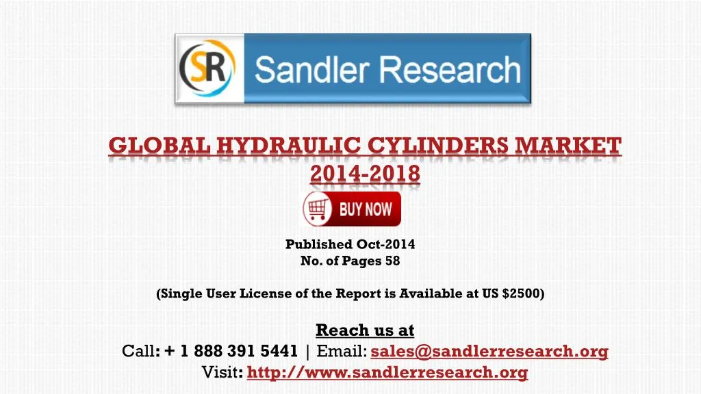 global hydraulic cylinders market 2014 2018 n.