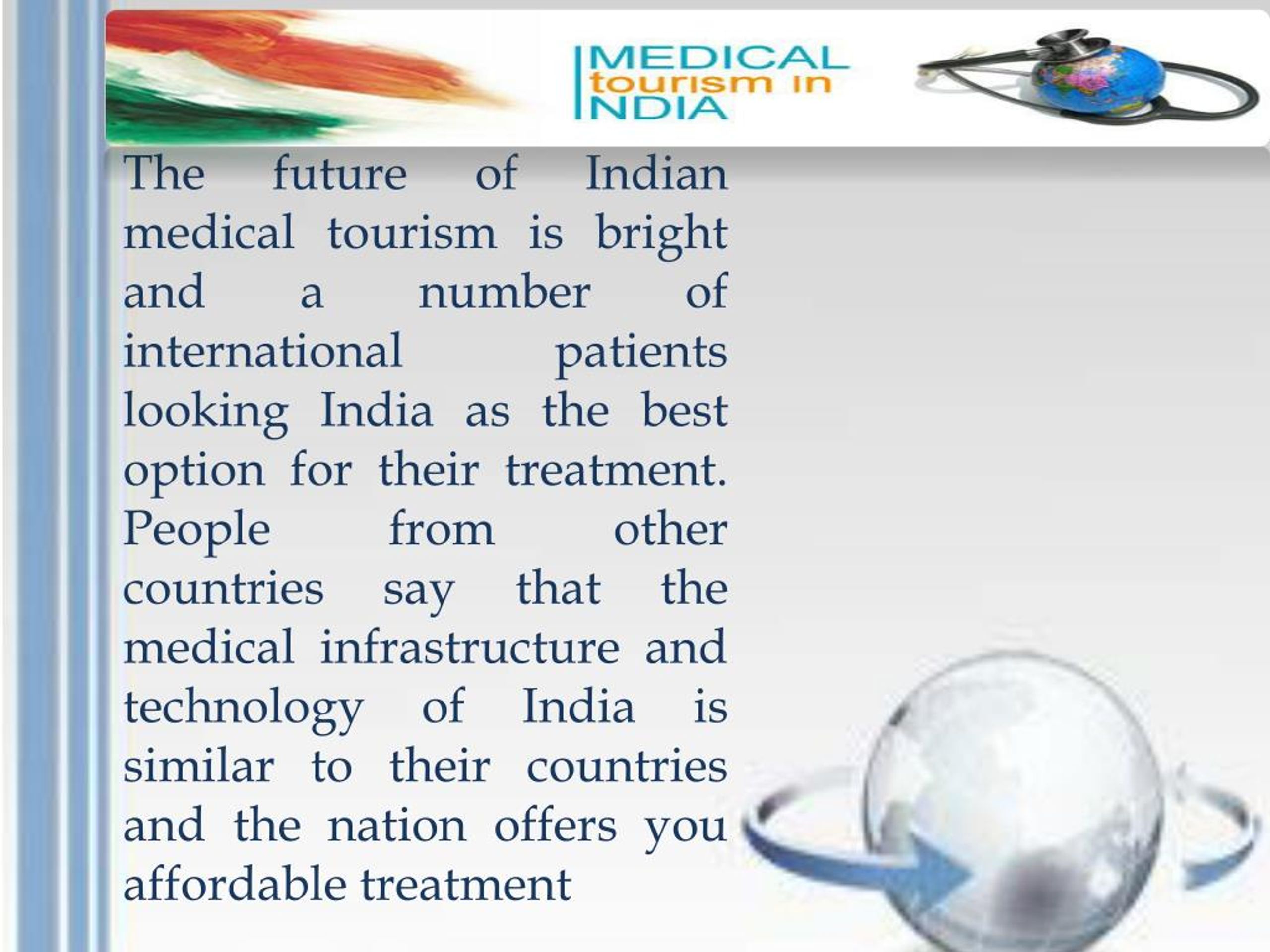 health tourism in india ppt