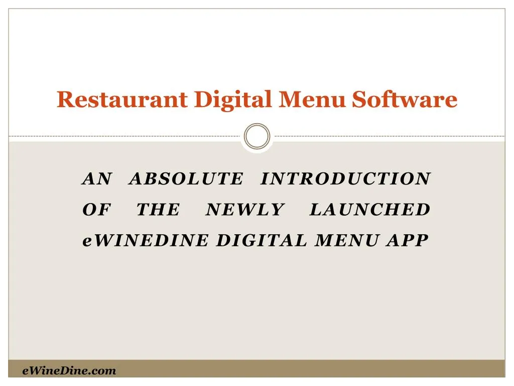digital menu software for tv