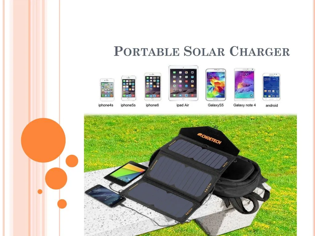 PPT Portable Solar Charger PowerPoint Presentation, free download